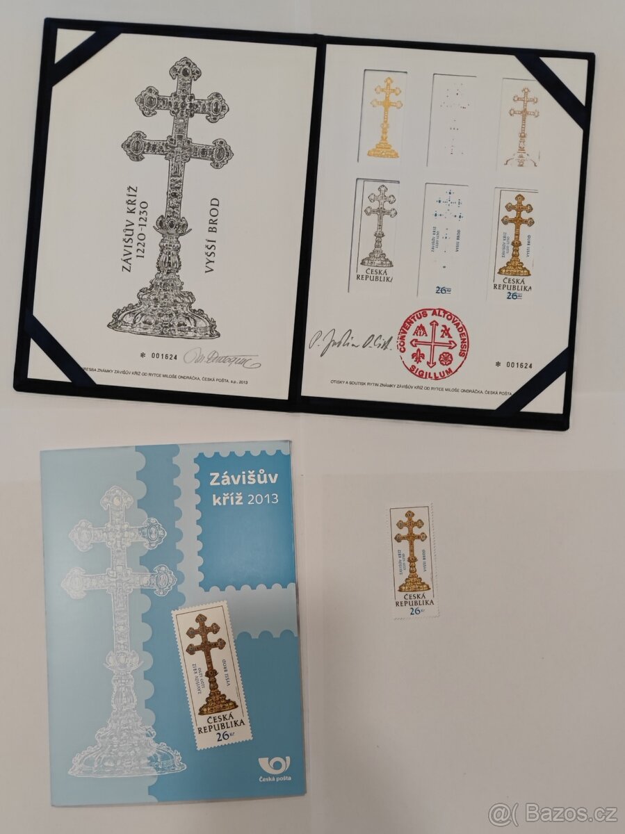 KOMPLET ZAVISUV KRIZ GRAFICKY LIST VYSSI BROD PT 2013 FDC