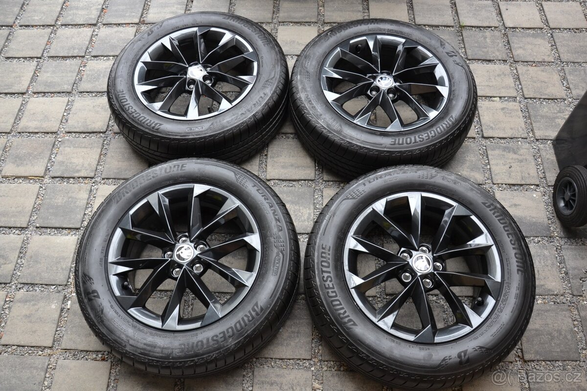 Š.Kamiq,Scala, VW Taigo – NOVÉ Alu + letní 205/60R16 Bridges