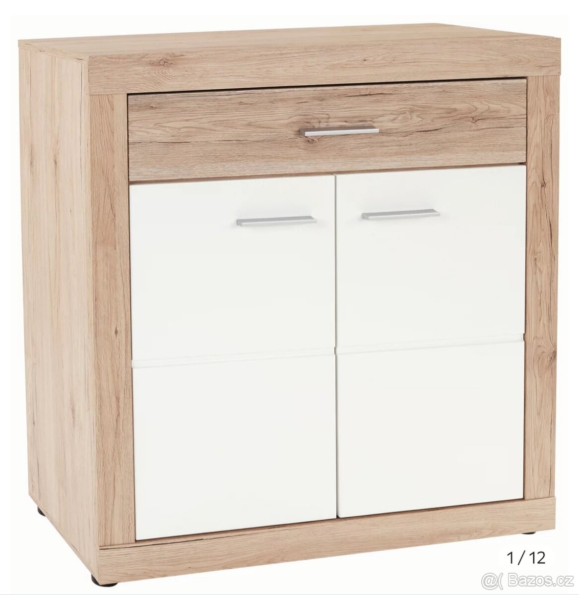 komoda dub sonoma/bílá