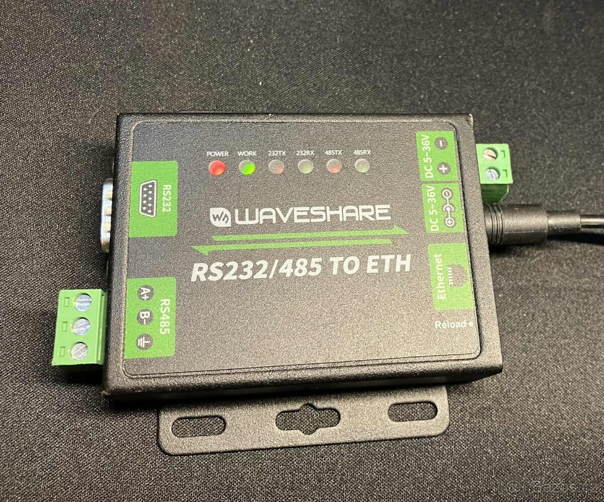 Převodník RS232/485 na ETH WAVESHARE