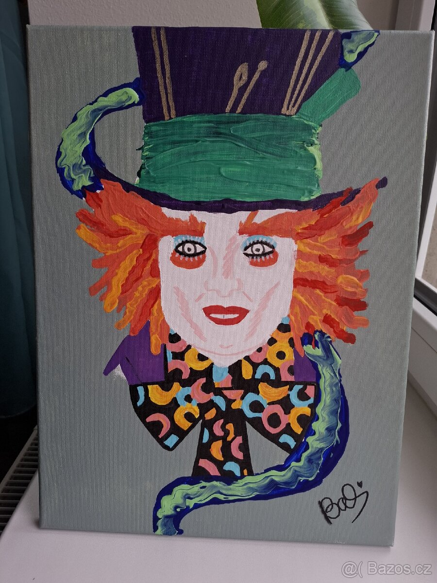 Obraz ,,Kloboučník" 29,8x40 cm