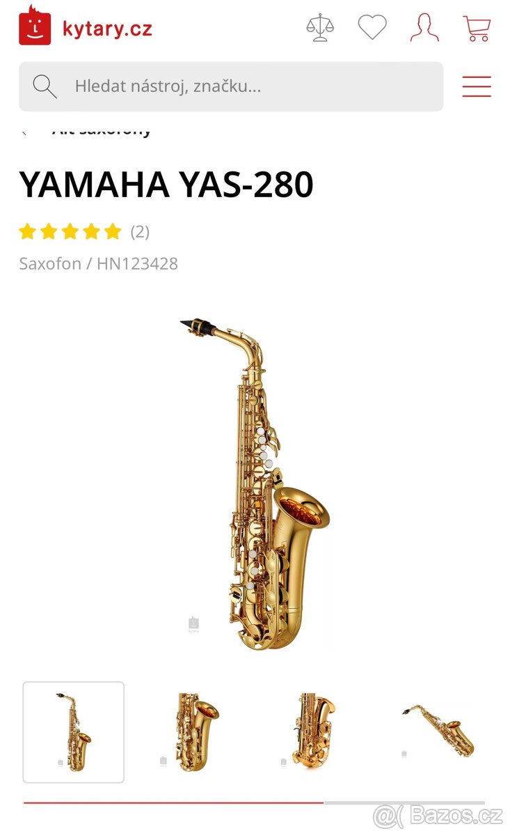 Saxofon Yamaha YAS 280