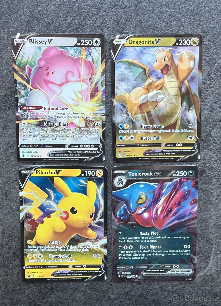 Pokemon karty - top stav
