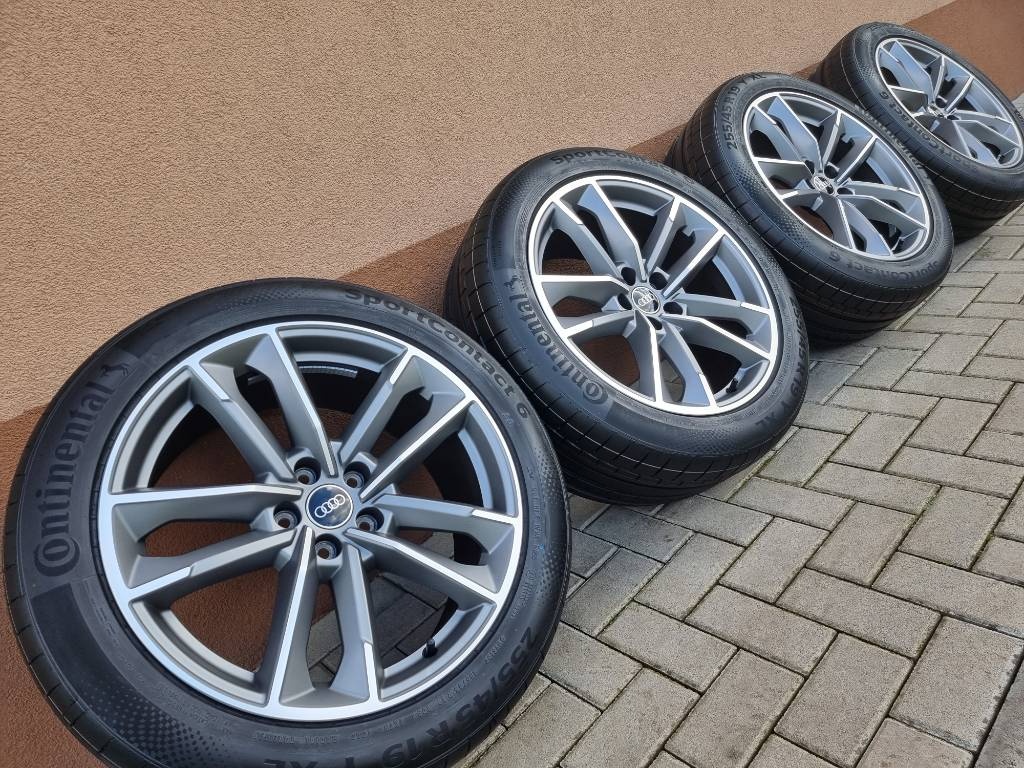 19″ 5×112 AUDI Q3 + 255/45R19 CONTINENTAL letné NEW dot2023