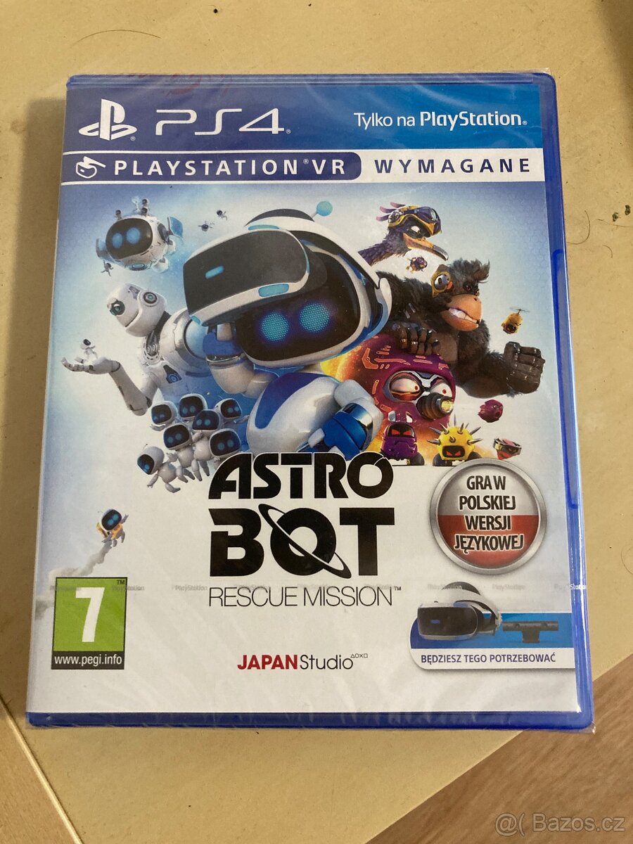 AstroBOT hra na PS4 nová nerozbalená