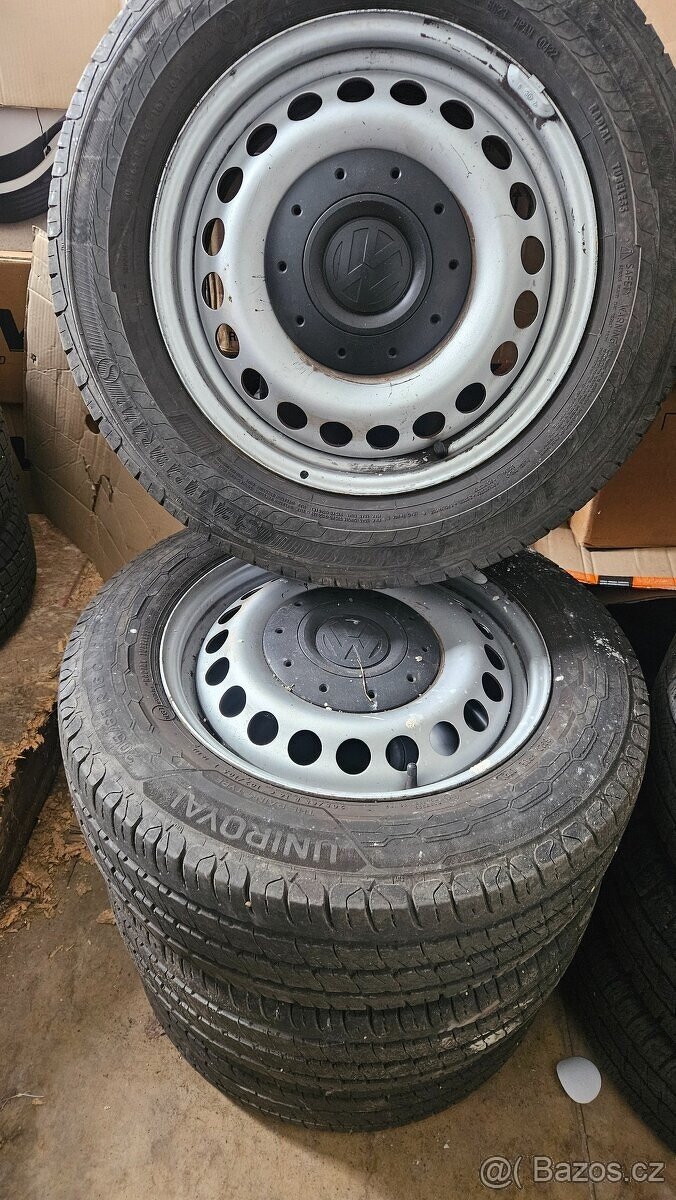 Sada plechových disků 5x120 s Letní pneu 205/65/16c