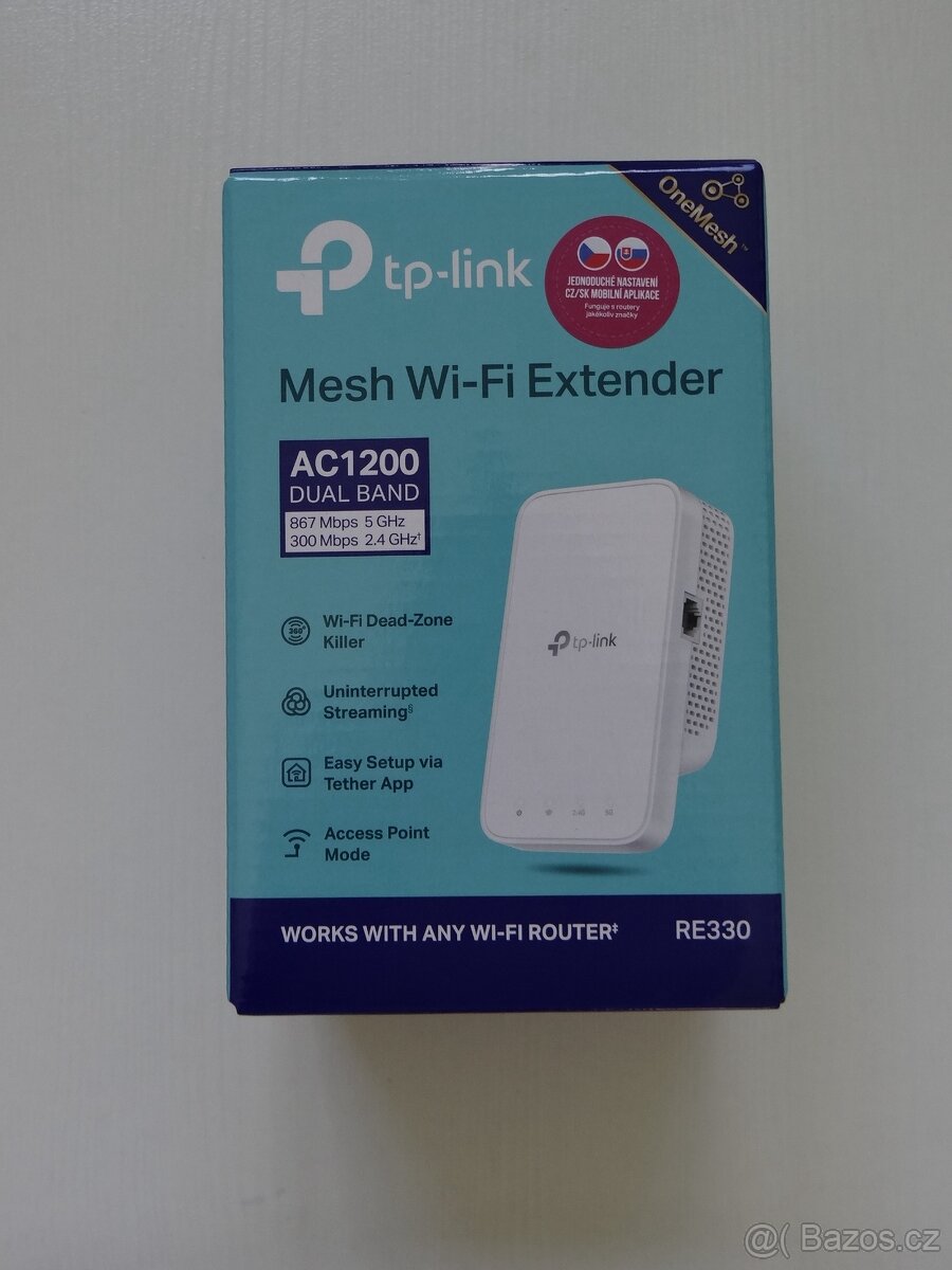 Wi-fi mesh extendér TP Link RE330 AC1200 DualBand