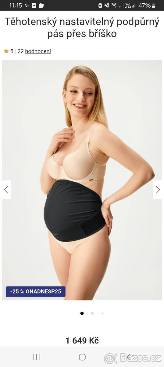 Tehotensky podpůrný pas astratex