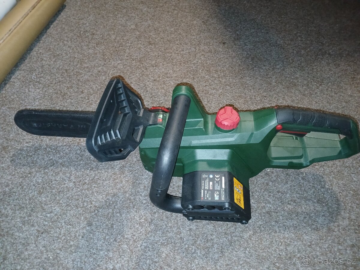 parkside aku řetězová pila - včetně nabíječky a baterie