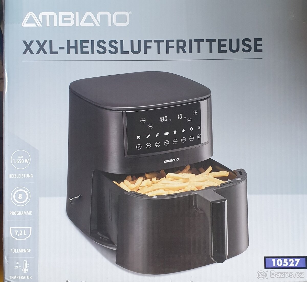 Fritéza horkovzduch, 1650W,nová nepoužitá, 3r.zár