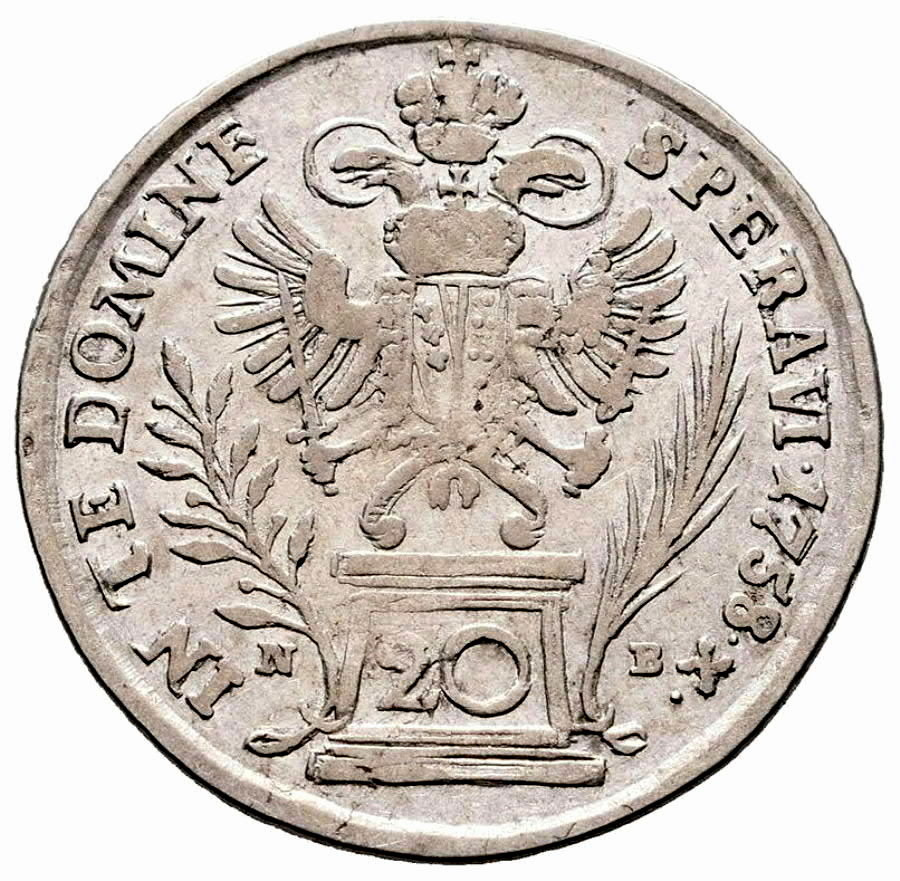 Stříbrná mince František Lotrinský Sedmihrady