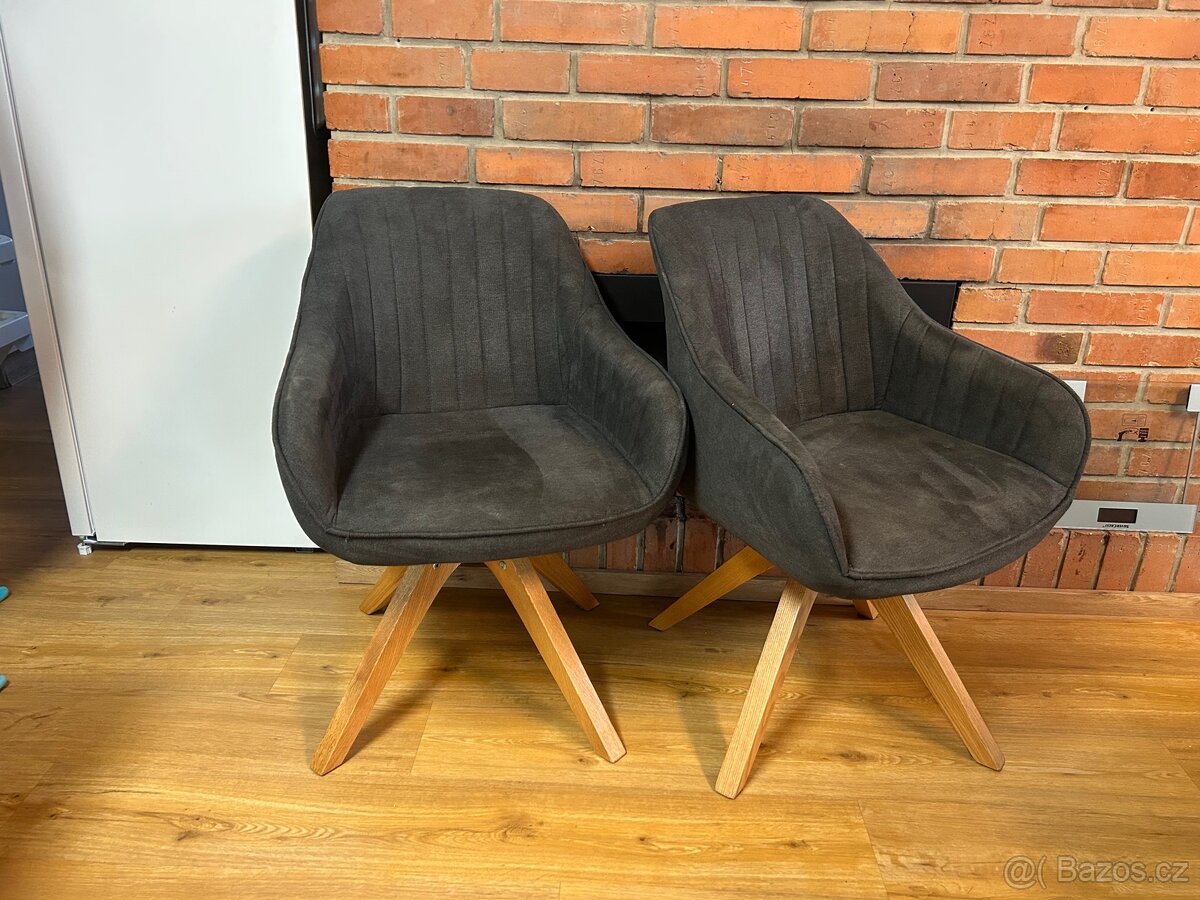 Otočná jídelní židle 4ks