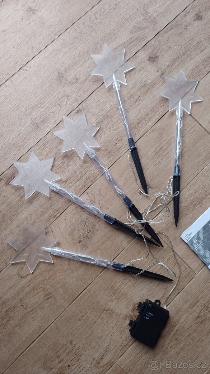 Prodám světelné vánoční LED hvězdy. IP44 venkovní i vnitřní