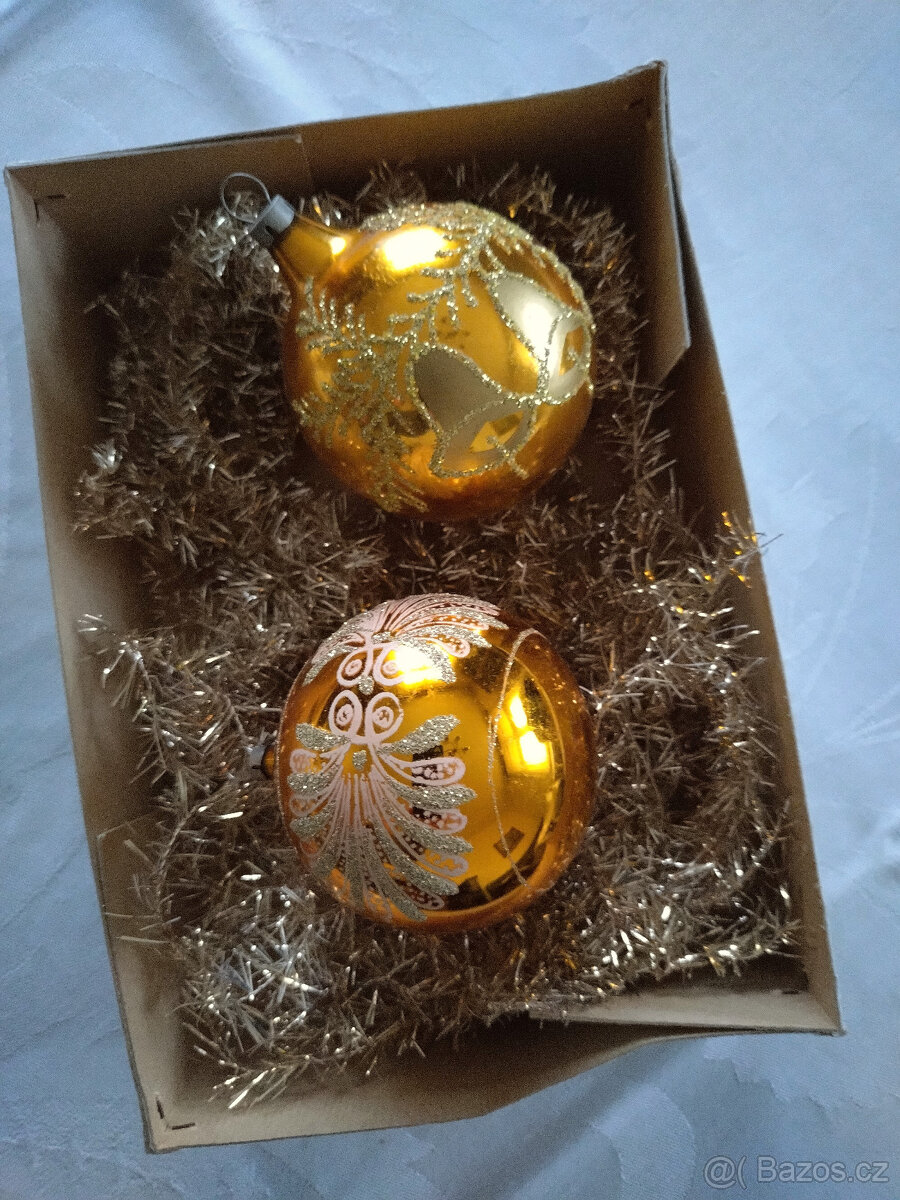 vánoční ozdoby – srdíčka