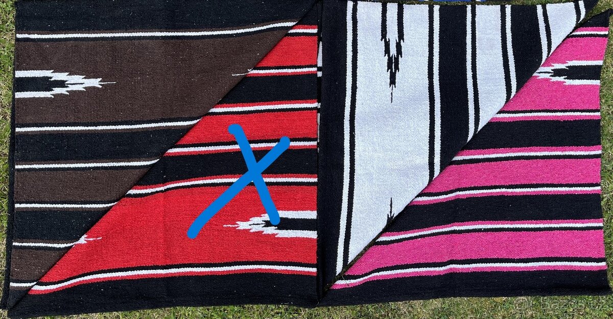 Westernová podsedlová Nawaho deka MIX