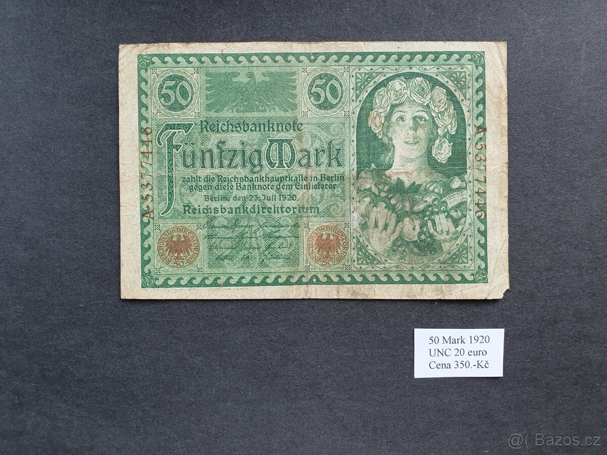 Prodám Bankovky 20 ks