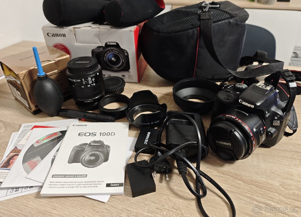 Canon EOS 100D + příslušenství