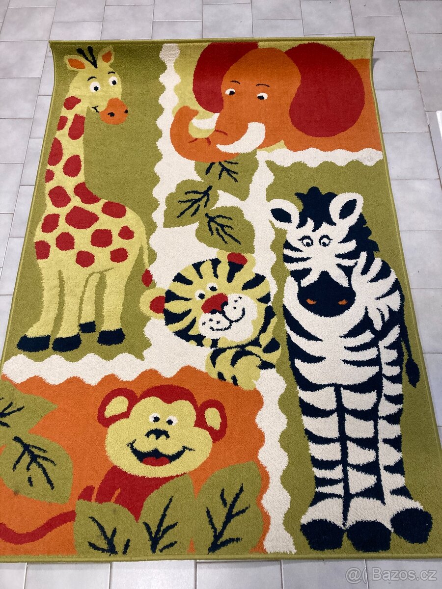 Dětský koberec zvířátka 1,2x1,7m