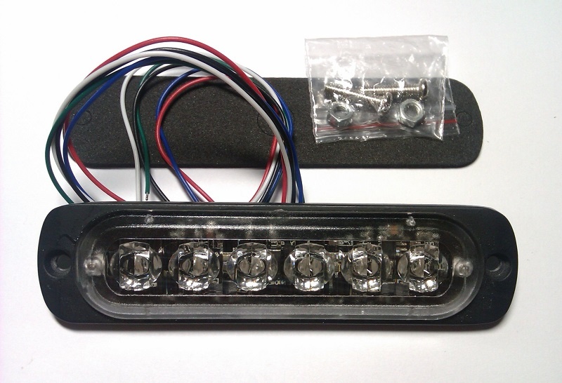 LED maják stroboskop- 6 LED SMD 3030, synchroniz