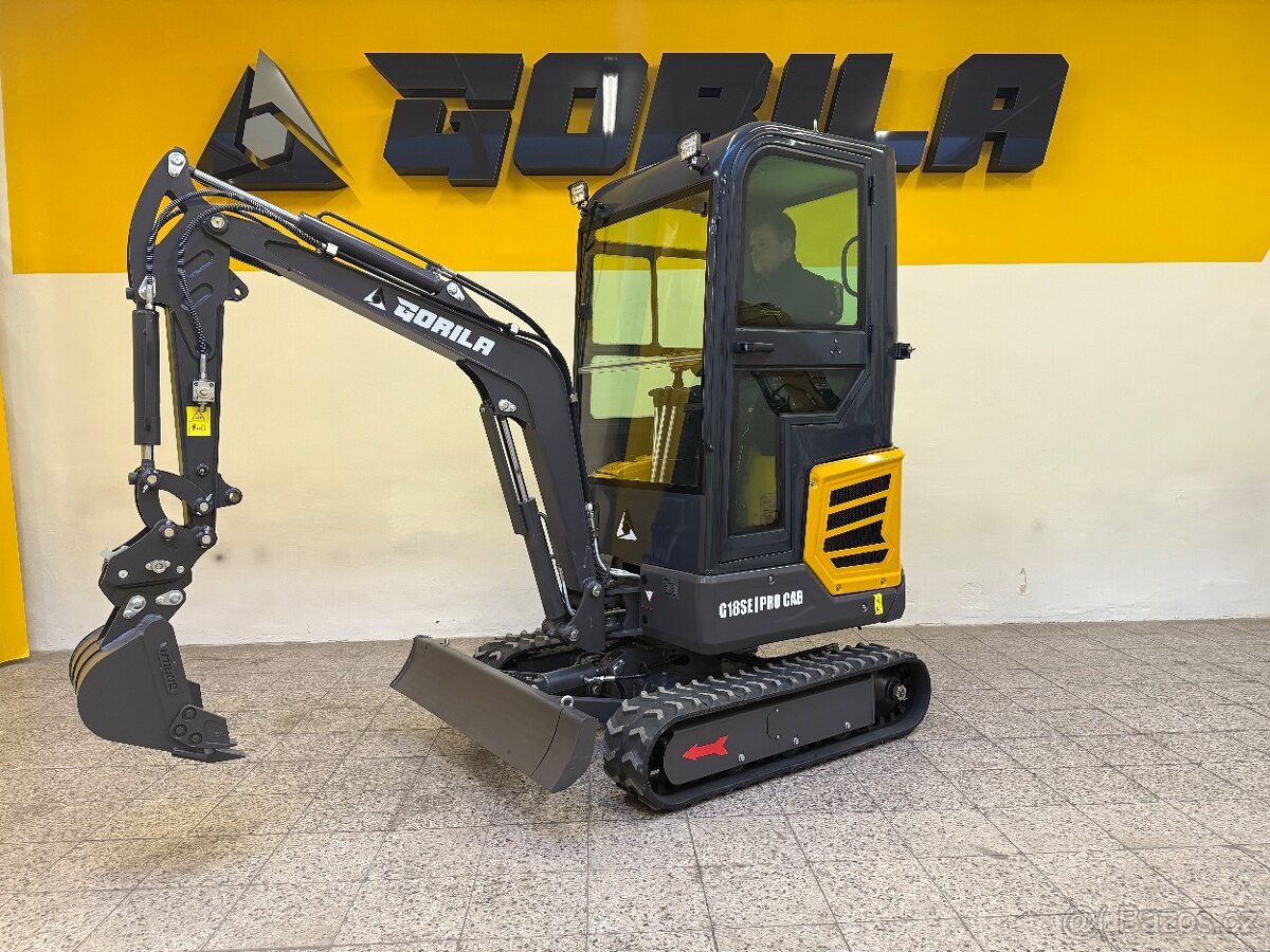 Minibagr Gorila G18SE l PRO CAB, Akce na příslušenství