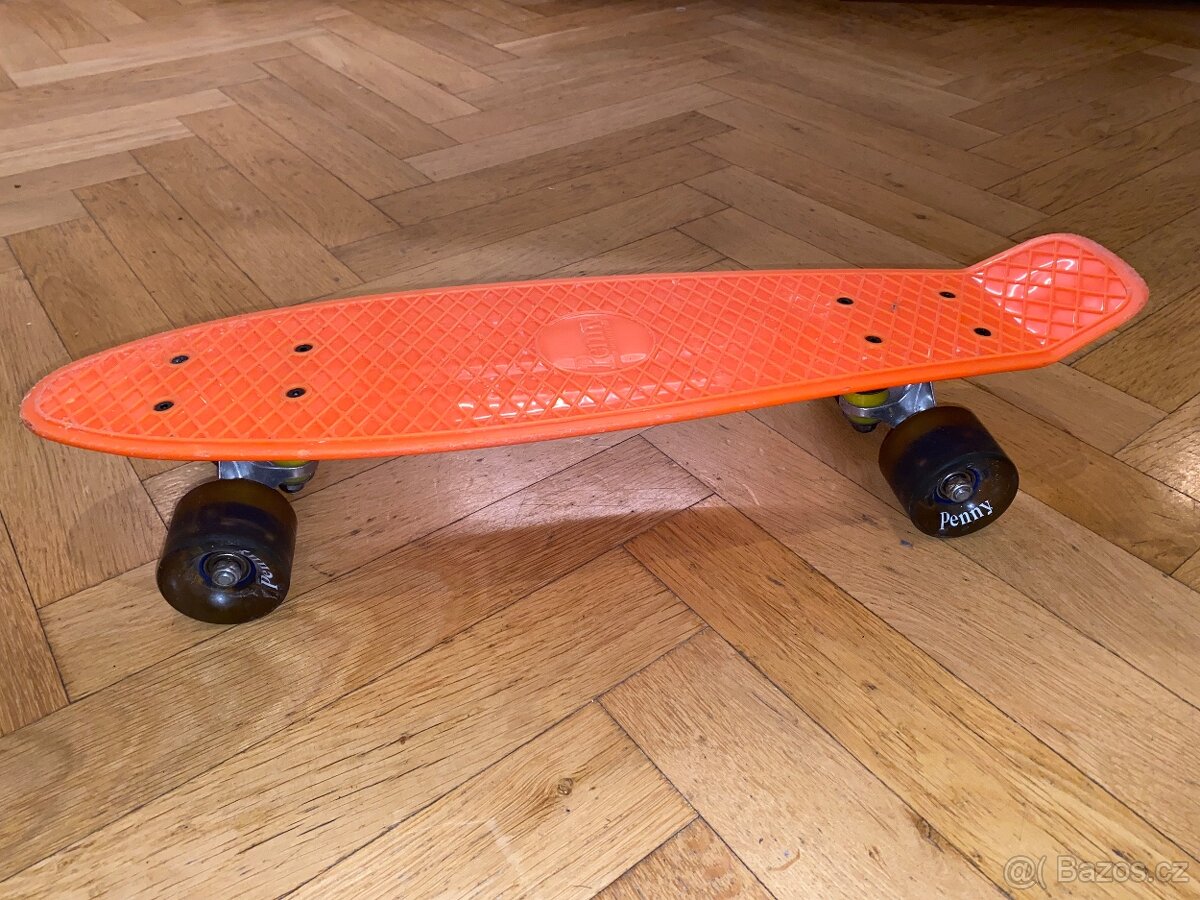 Penny Board orange se svítícími kolečky