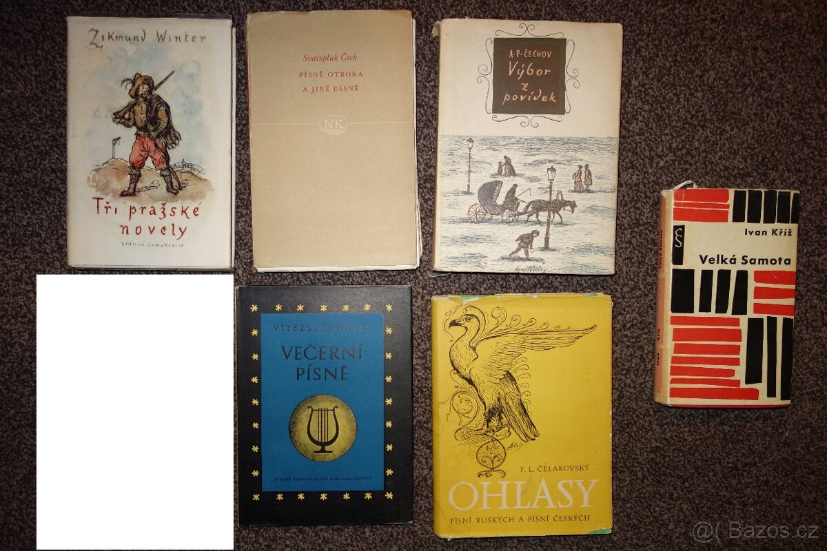 Mix knih, klasika, katolická literatura a další
