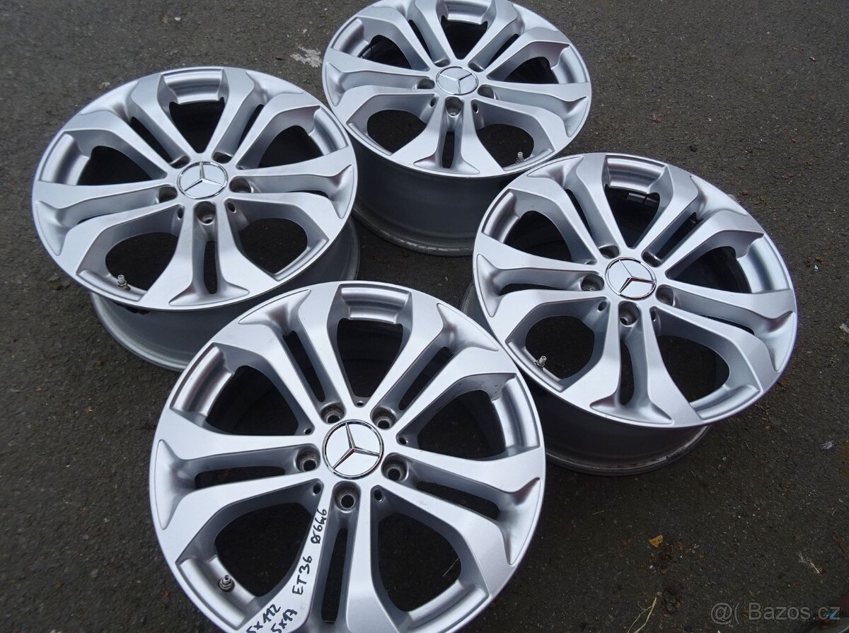 Alu disky Mercedes, 17", 5x112, ET 36, šíře 7,5J