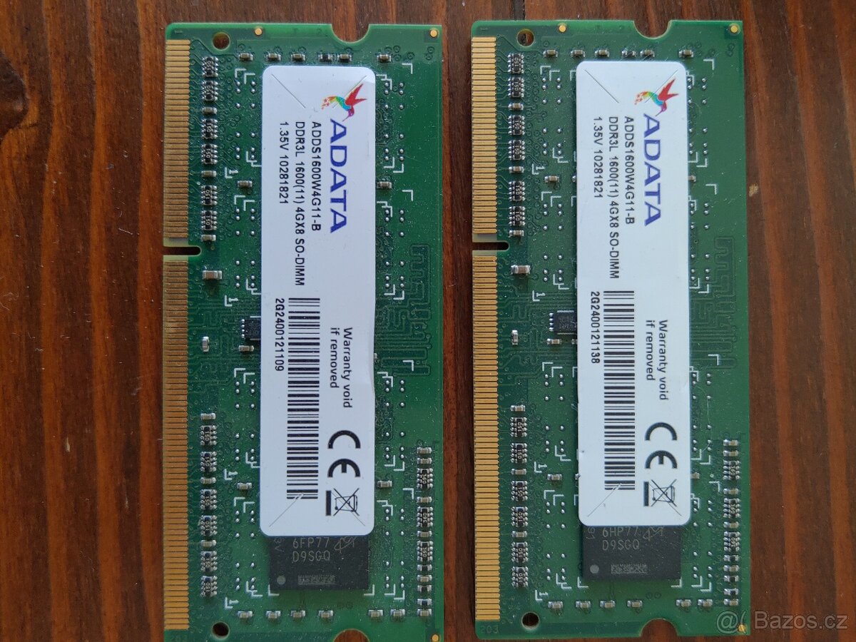 DDR3L Adata 2x4Gb 1600MHz CL11 SO-DIMM