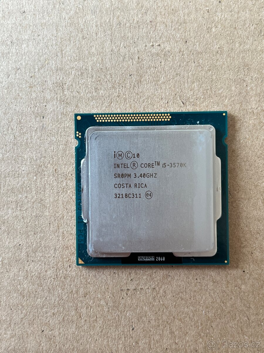 💻 Intel Core i5-3570K + originální chladič – skvělý stav
