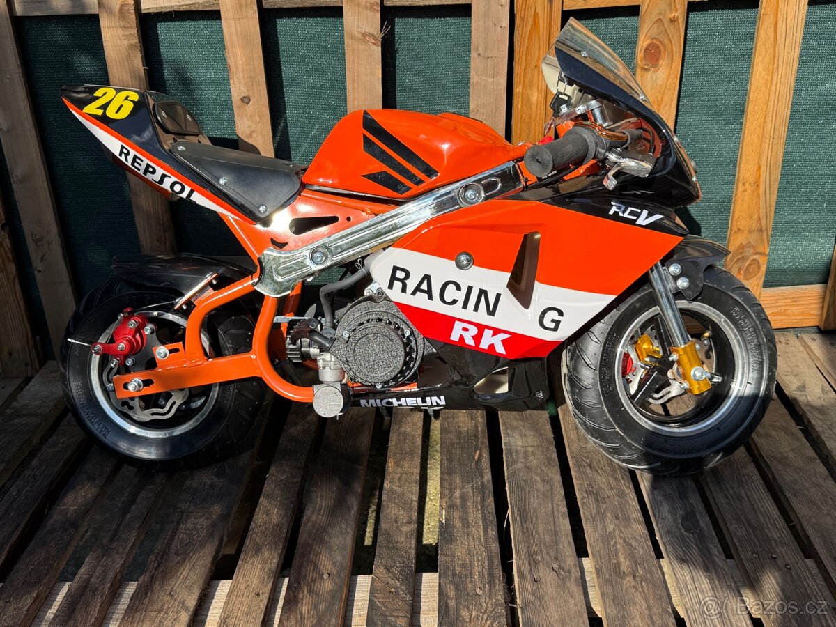 Minibike 49ccm2T oranžová