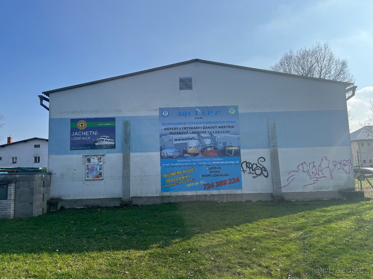 Pronájem reklamní plochy- zeď loděnice - Litoměřice