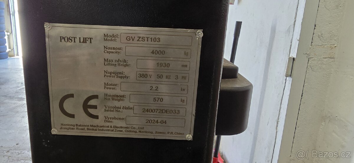 Dvousloupový zvedák GV ZST 103 - 2x (DPH)