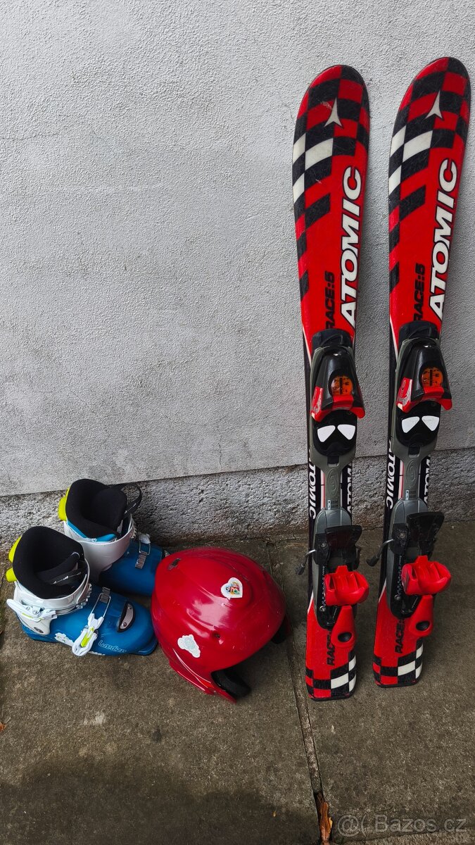 Dětské ski+boty+helma