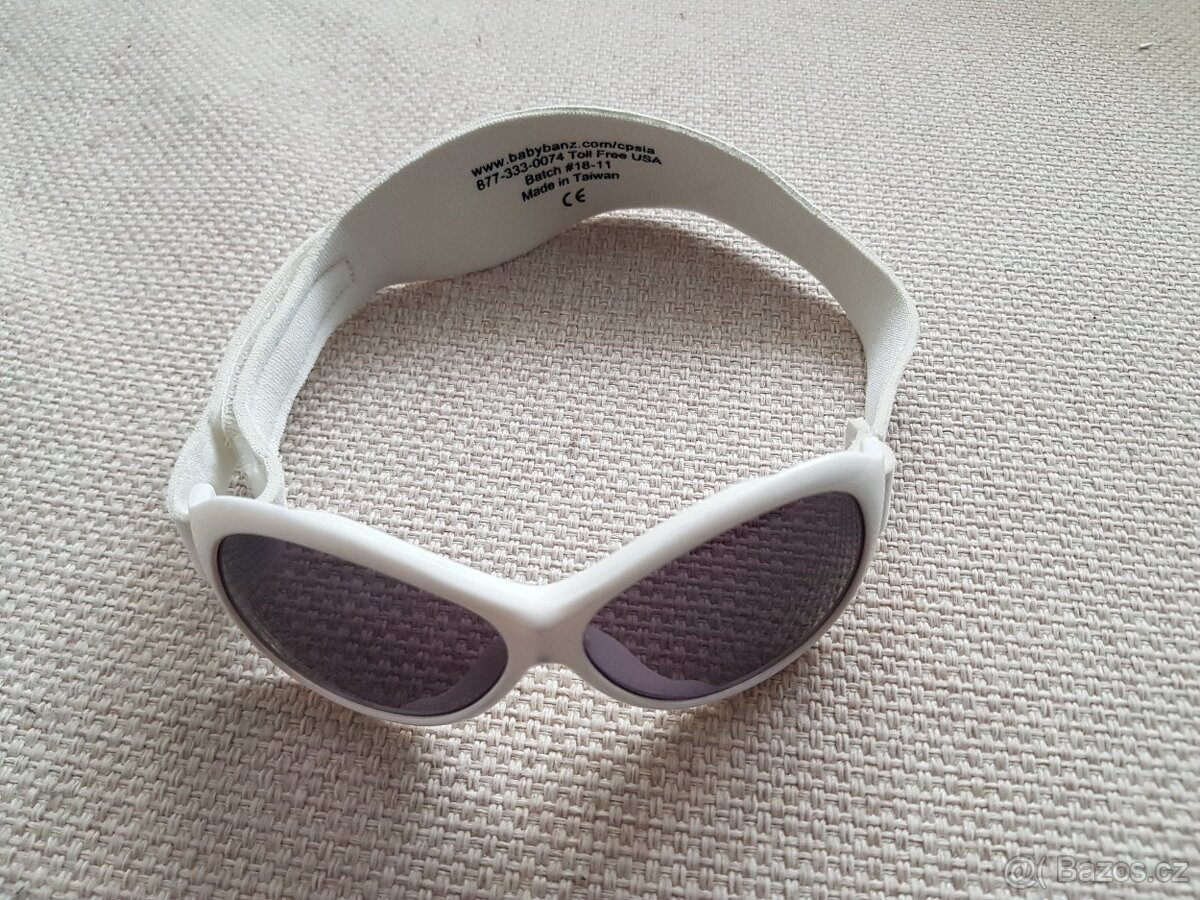 Dětské sluneční brýle Baby Banz, 0-2 roky, bílé obroučky