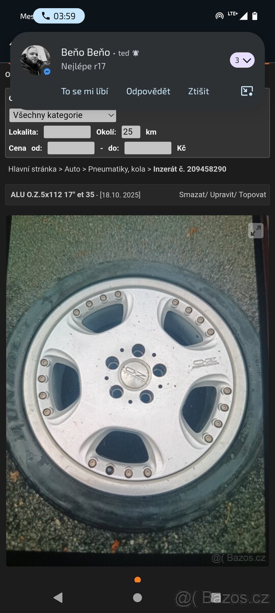 ALU O.Z.racing 5x112 17"
