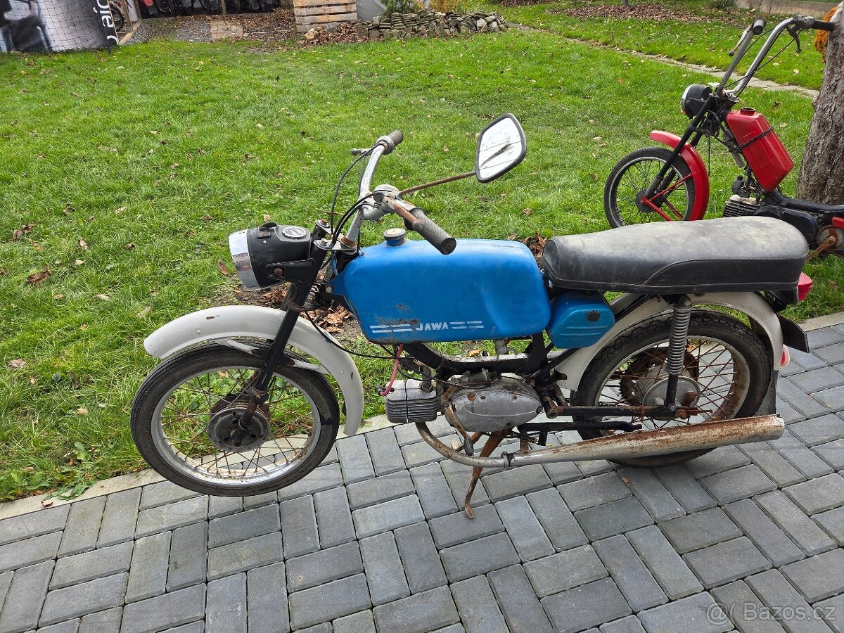 Jawa 23 Mustang bez TP, modrý původní 4.