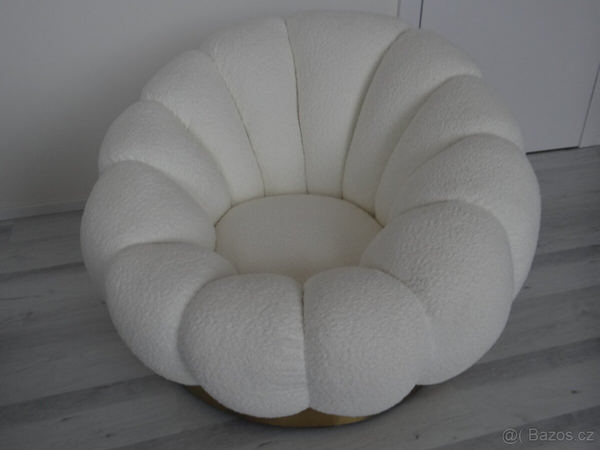 Otočné křeslo BIZZOTTO Florel bílé