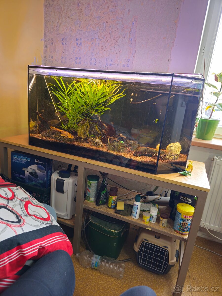Akvárium 270l včetně stolu