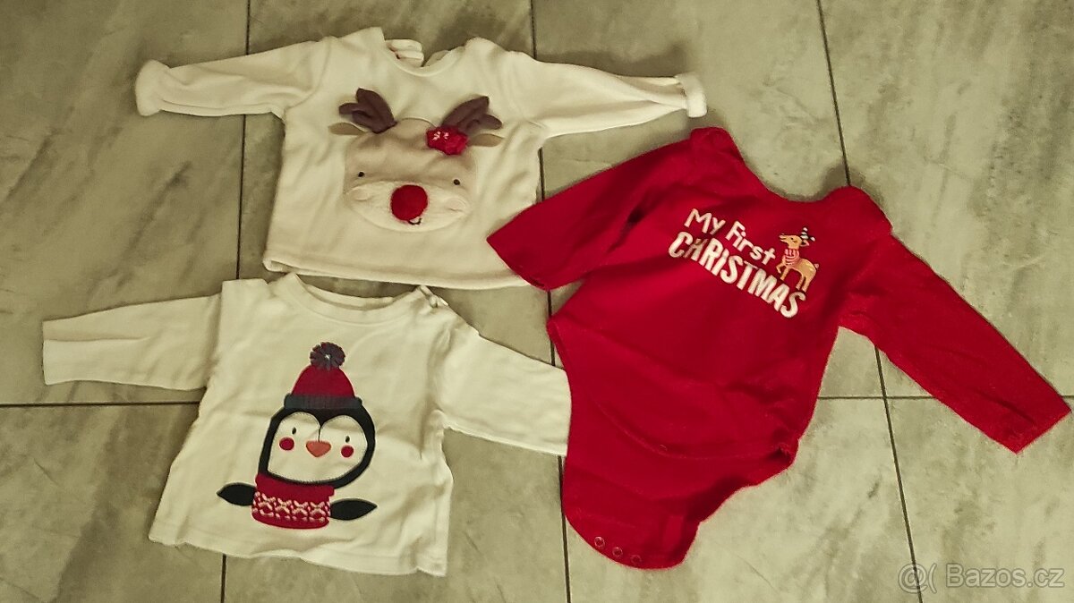 Vánoční oblečení 3-6 měsíců