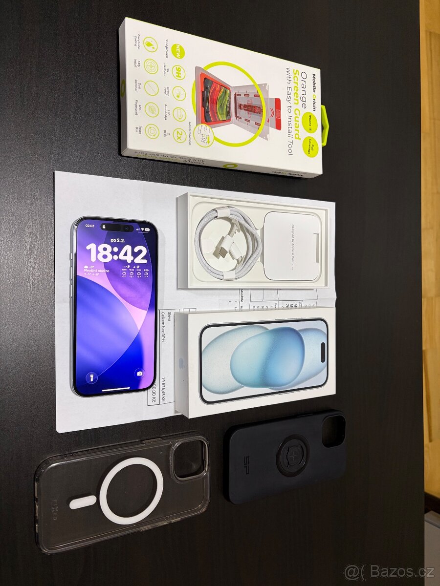 Apple iPhone 15 128GB Modrý – ZÁRUKA