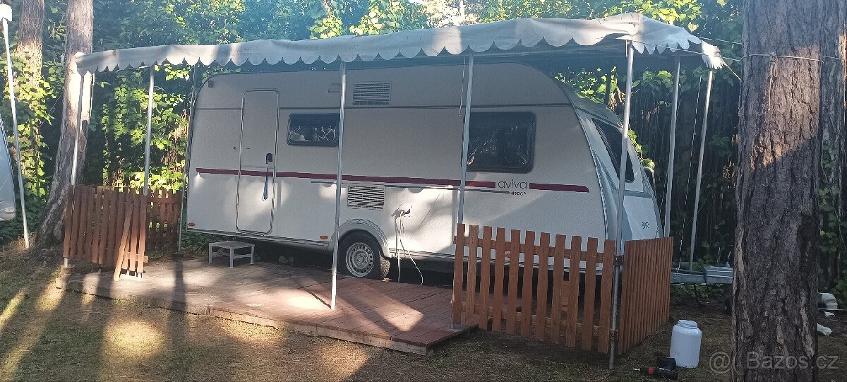 Carport, suché stání, přístřešek ke karavanu 4 x 5m