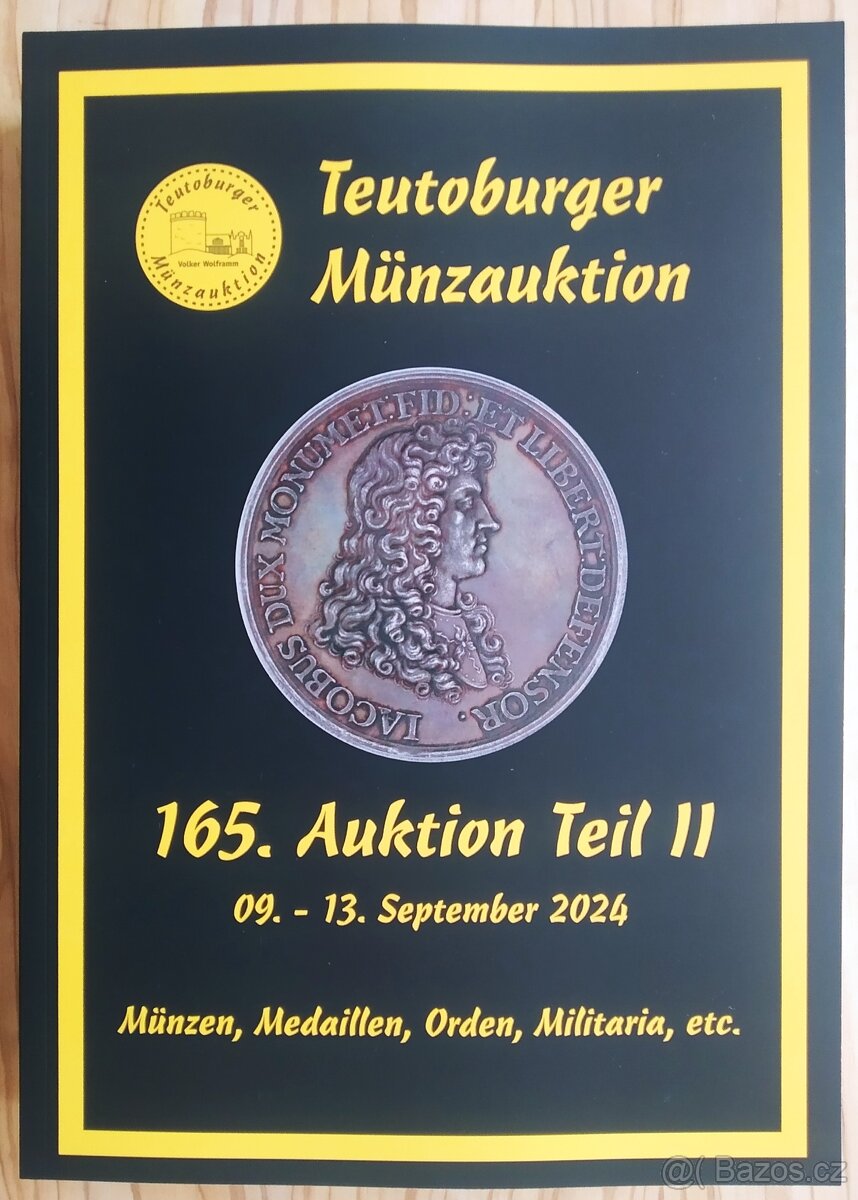 Zahraniční aukční katalog, numismatika