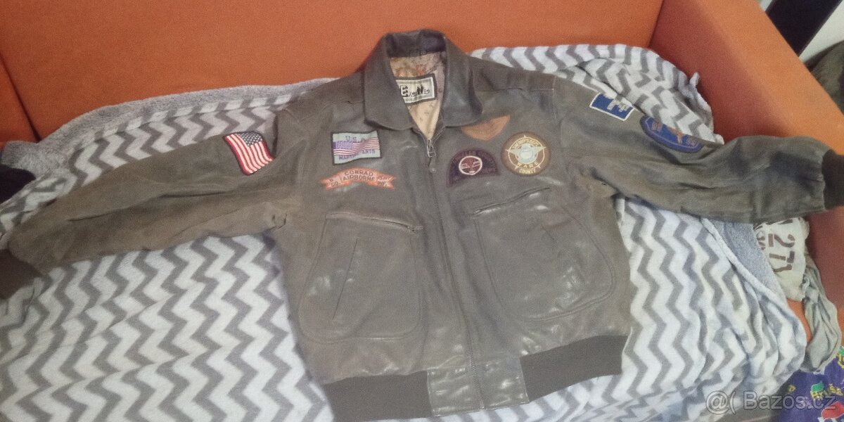 Kožená bunda letka typ Top Gun