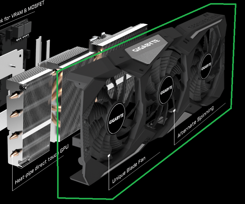 Originální chladič k RTX 2070 SUPER WINDFORCE OC 3X 8G