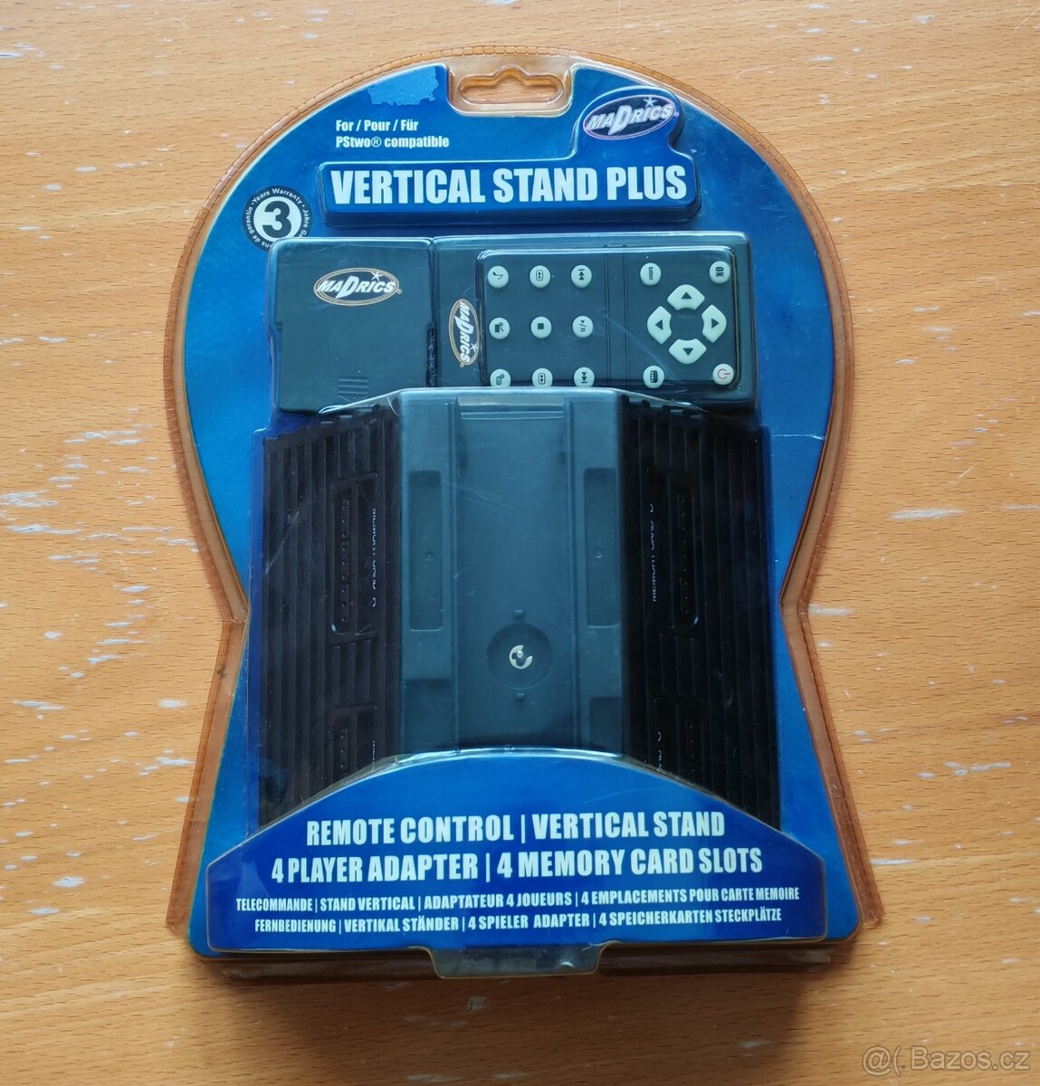 Playstation 2 - stojan/dokovací stanice + dálkový ovladač
