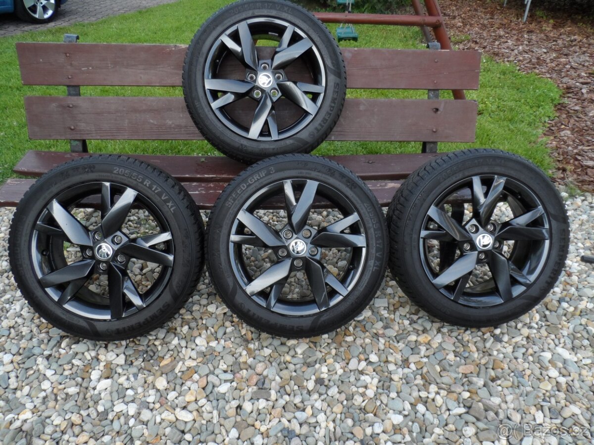 Originál Alu Kola 17 Škoda 5X112 ET 46 Zachovalé