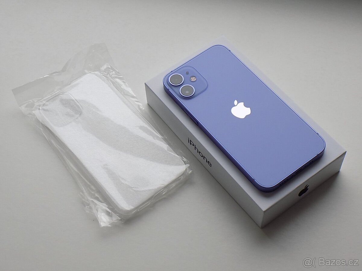 APPLE iPhone 12 mini 64GB Purple - ZÁRUKA - 100% BATERIE