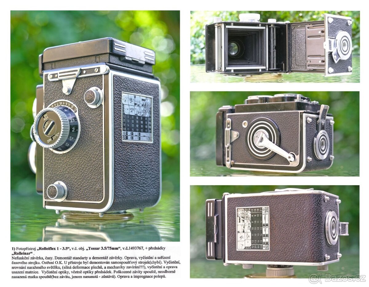 Servisovaná TLR Dvouočka Rollei Rolleiflex Automat K4B