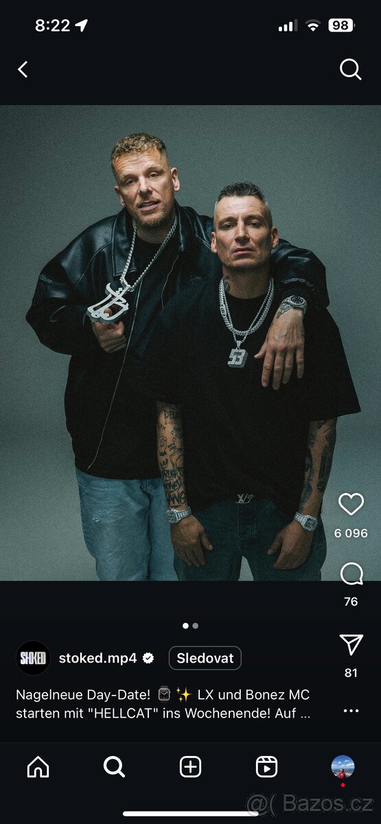 Bonez MC pátek 1. srpna 2025, 19:00 Open Air am Volkspark, H