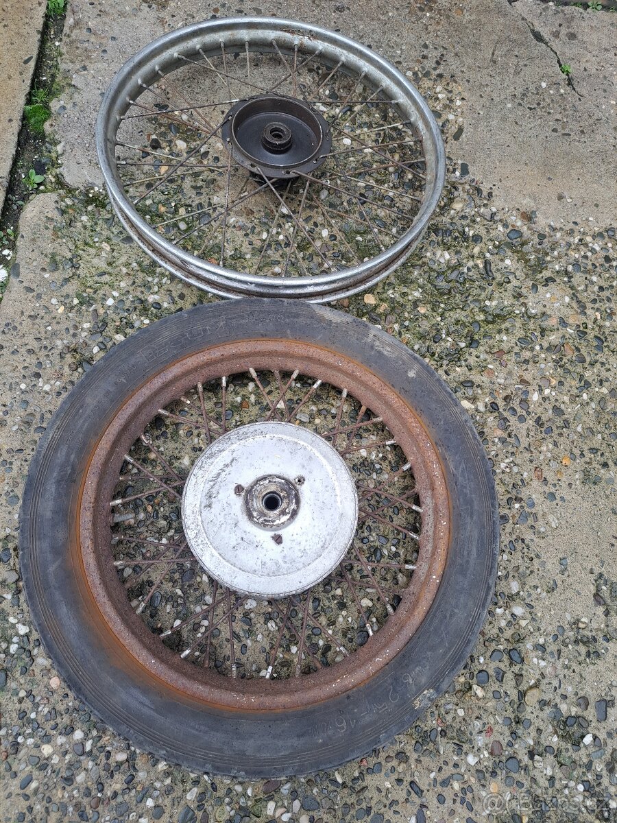 Jawa 250,350 kývačka  a ČZ 125,150 C kolo